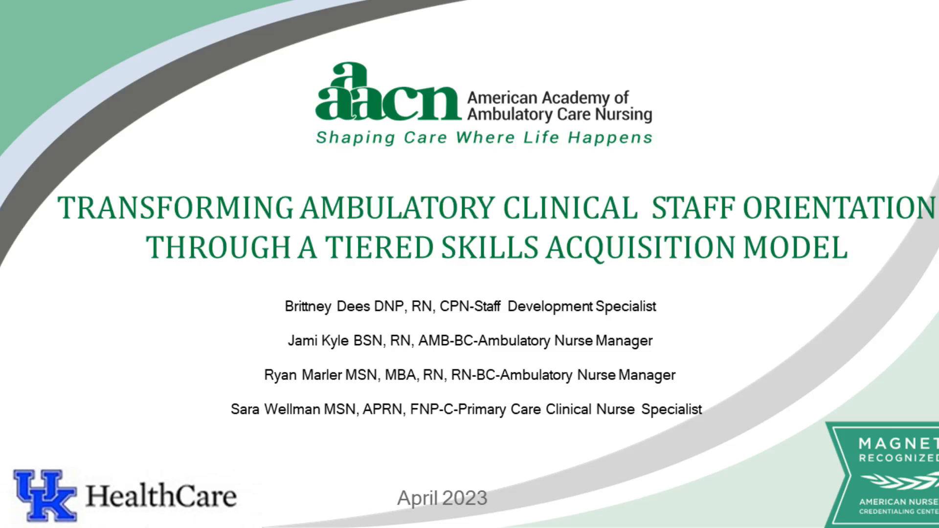 Transforming Ambulatory Care Clinical Staff Orientation through a Tiered Skills Acquisition Model