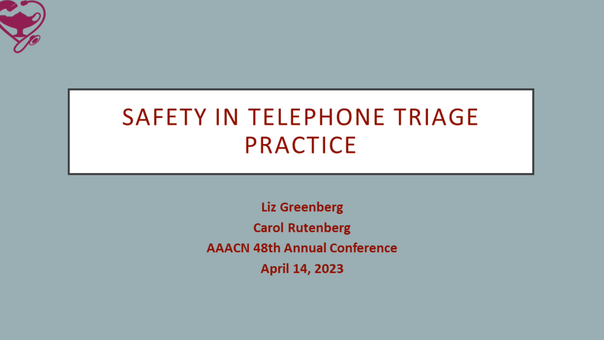 Safety in Telephone Triage Practice