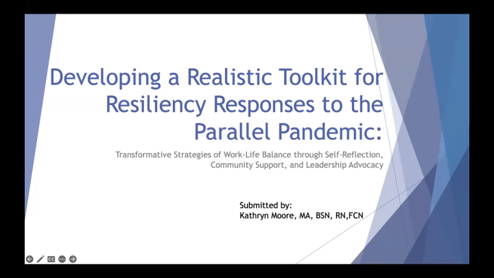 Developing a Realistic Toolkit of Resiliency Responses to the Parallel Pandemic: Transformative Strategies for Work-Life Balance through Self-Reflection, Community Support, and Leadership Advocacy