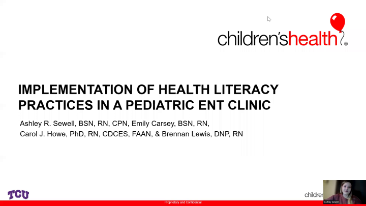 Implementation of Health Literacy Strategies in a Pediatric ENT Clinic