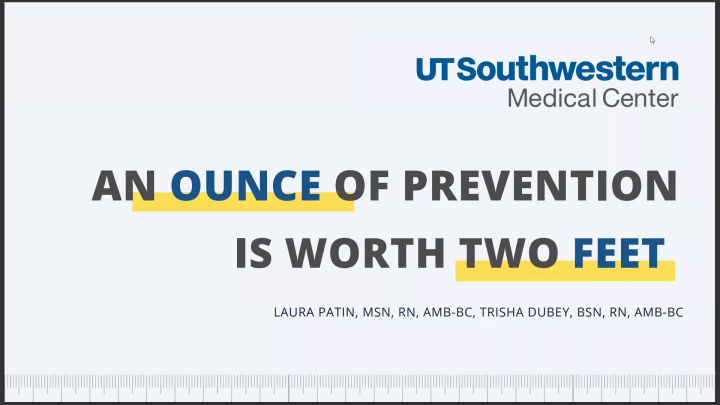 An Ounce of Prevention Is Worth Two Feet