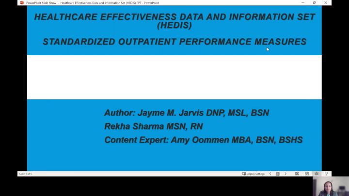 Healthcare Effectiveness Data and Information Set (HEDIS) - Standardized Outpatient Performance Measures (Spotlight Poster)
