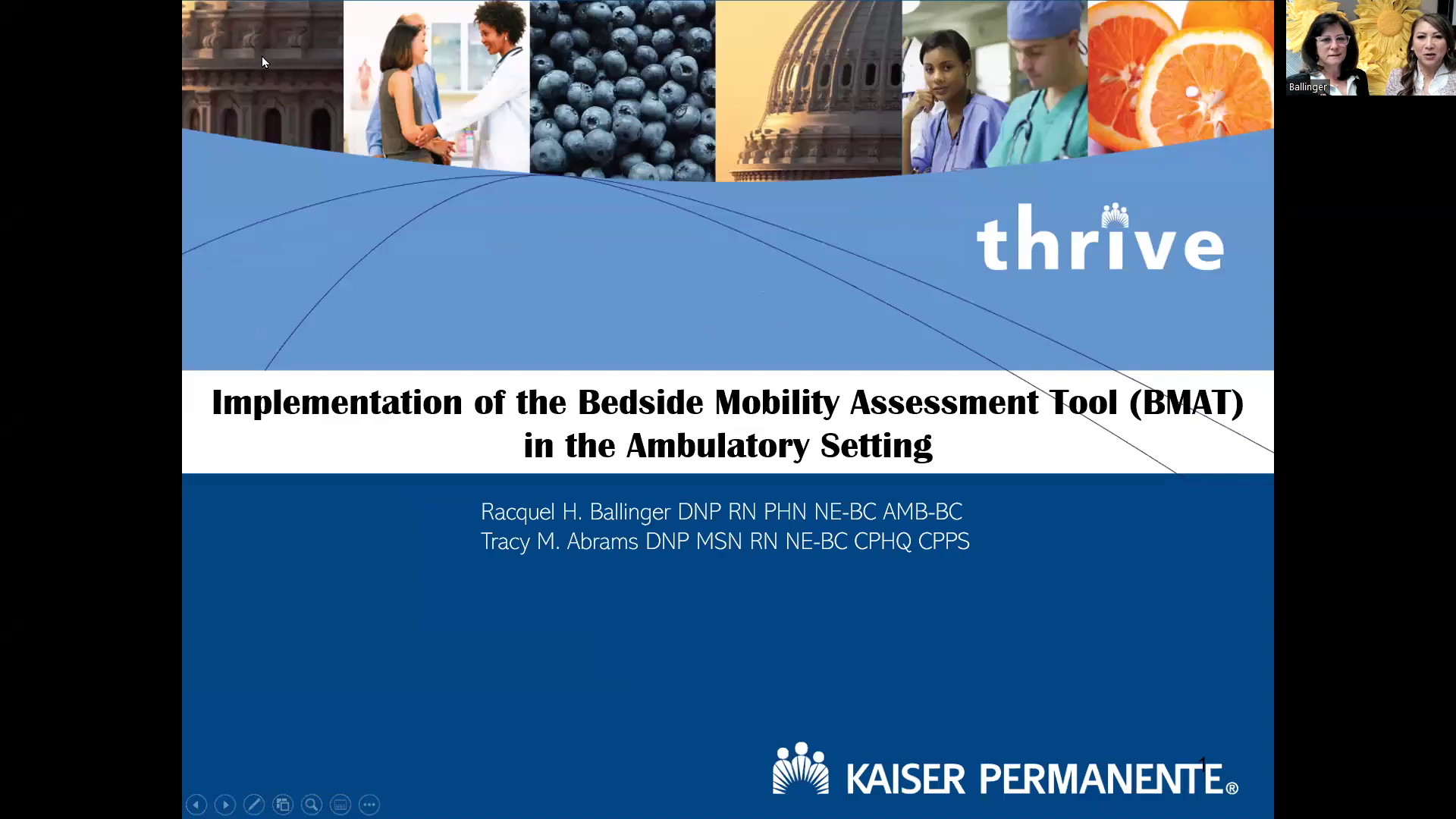 Implementation Of The Bedside Mobility Assessment Tool (BMAT) In The ...