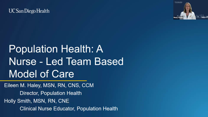 Population Health: A Nurse-Led Team-Based Model of Care