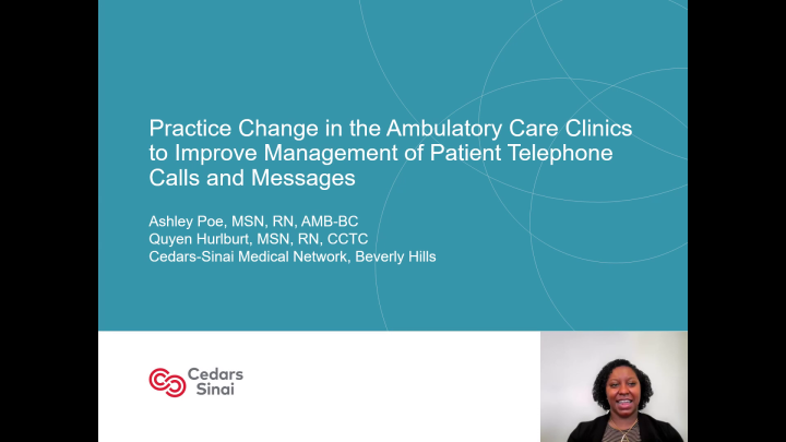 Practice Change in the Ambulatory Care Clinics to Improve Management of Patient Telephone Calls and Messages