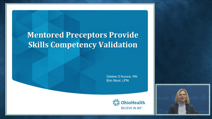 Mentored Preceptors Provide Skills Competency Validation