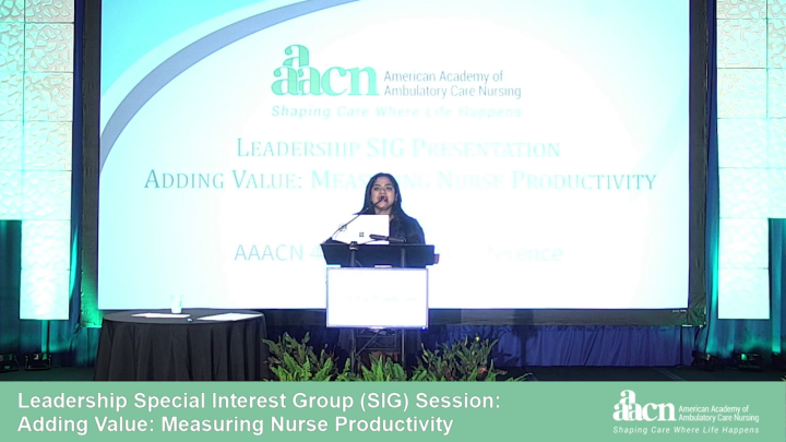 Leadership Special Interest Group (SIG) Session: Adding Value: Measuring Nurse Productivity icon