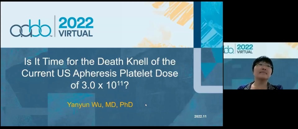 AM22-55-O: (On-Demand) Is It Time for the Death Knell of the Current US Apheresis Platelet Dose of 3.0 x 1011? (Enduring)