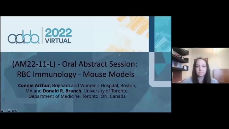 AM22-11-O: (On-Demand) Oral Abstract Session- RBC Immunology - Mouse Models (Enduring)