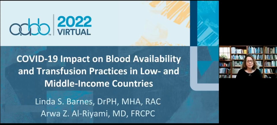 AM22-47-O: (On-Demand) COVID-19 – Impact on Blood Availability and Transfusion Practices in Low- and Middle-Income Countries (Enduring)