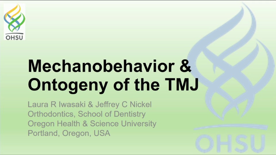 2022 AAO Annual Session - Mechanobehavior & Ontogeny of the Temporomandibular Joint icon