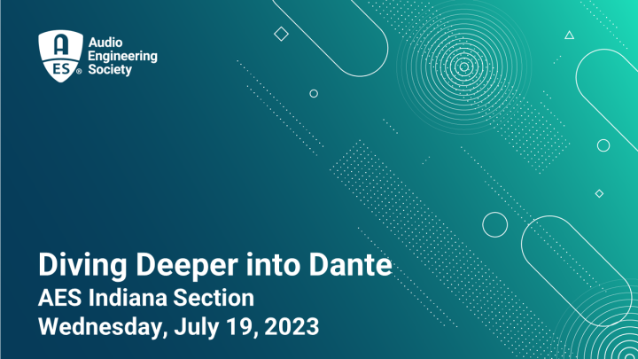 AES Indiana Section - Diving Deeper Into Dante icon