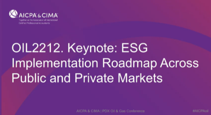 Keynote: ESG Implementation Roadmap Across Public and Private Markets