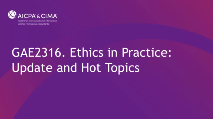 Ethics in Practice: Update and Hot Topics icon