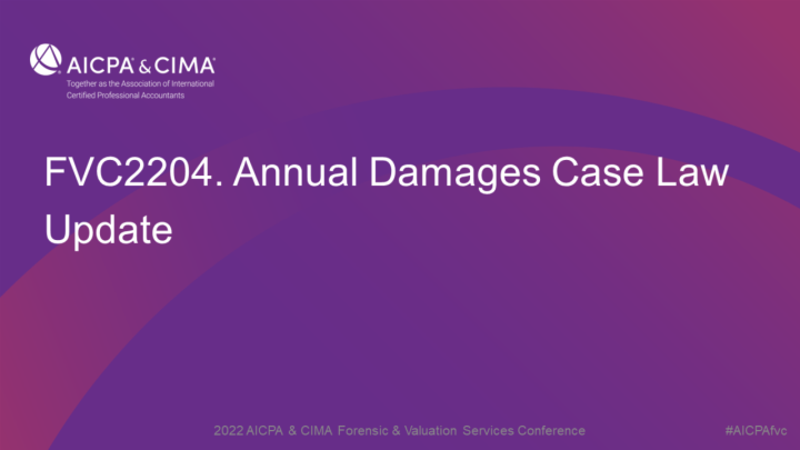 Annual Damages Case Law Update