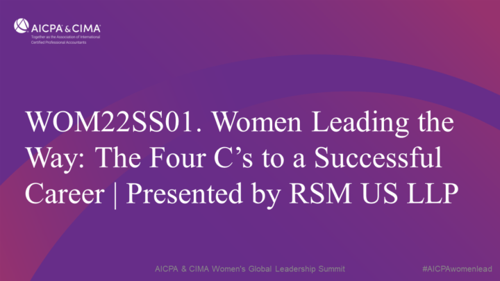 Women Leading the Way: The Four C’s to a Successful Career | Presented by RSM US LLP icon