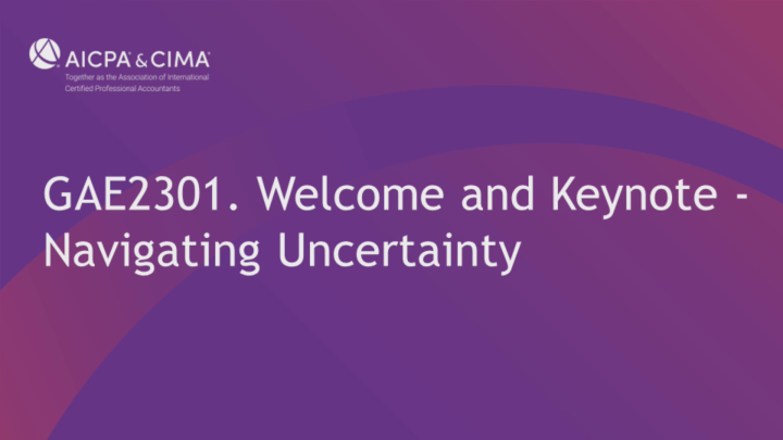 Welcome and KEYNOTE - Navigating Uncertainty icon