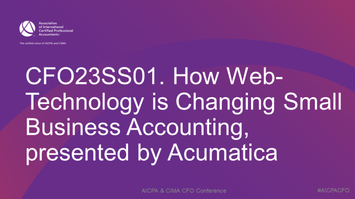 How Web-Technology is Changing Small Business Accounting, presented by Acumatica icon