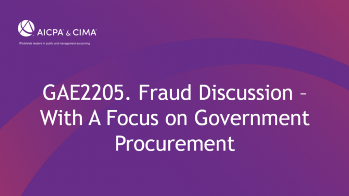 Fraud Discussion - With A Focus on Government Procurement