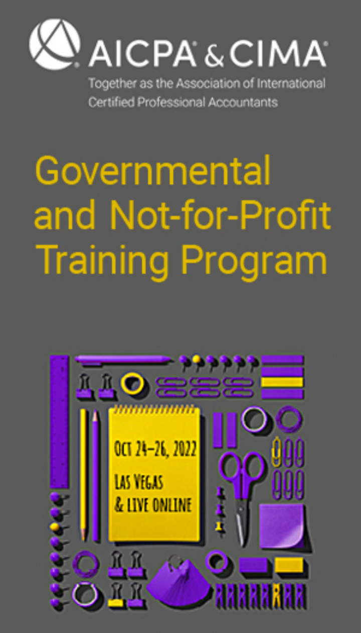 2022 AICPA & CIMA Governmental and Not-for-Profit Training Program icon