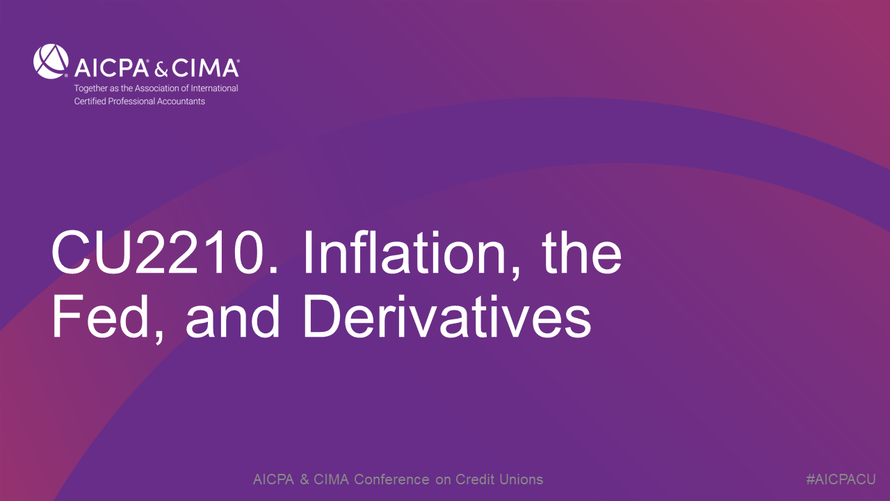 Inflation, the Fed, and Derivatives