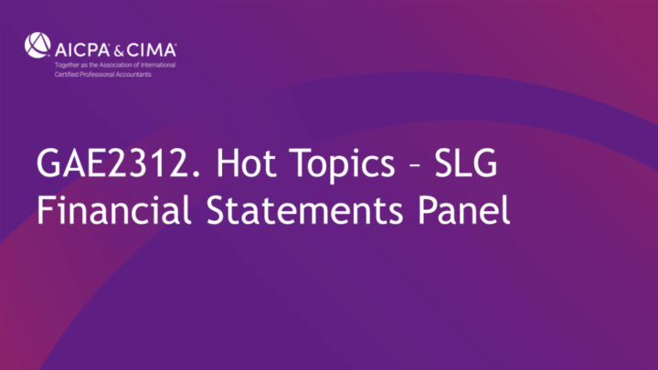 Hot Topics - SLG Financial Statements Panel icon