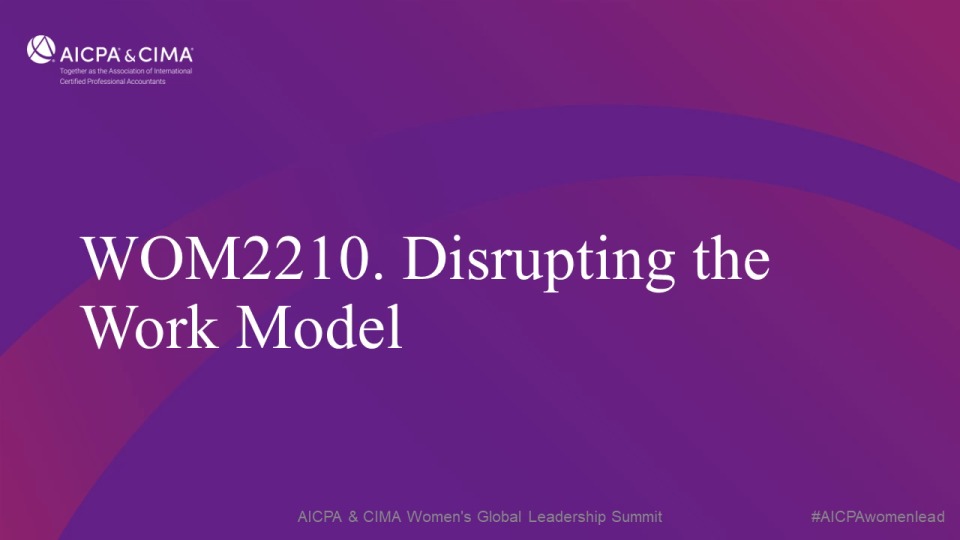 Disrupting the Work Model