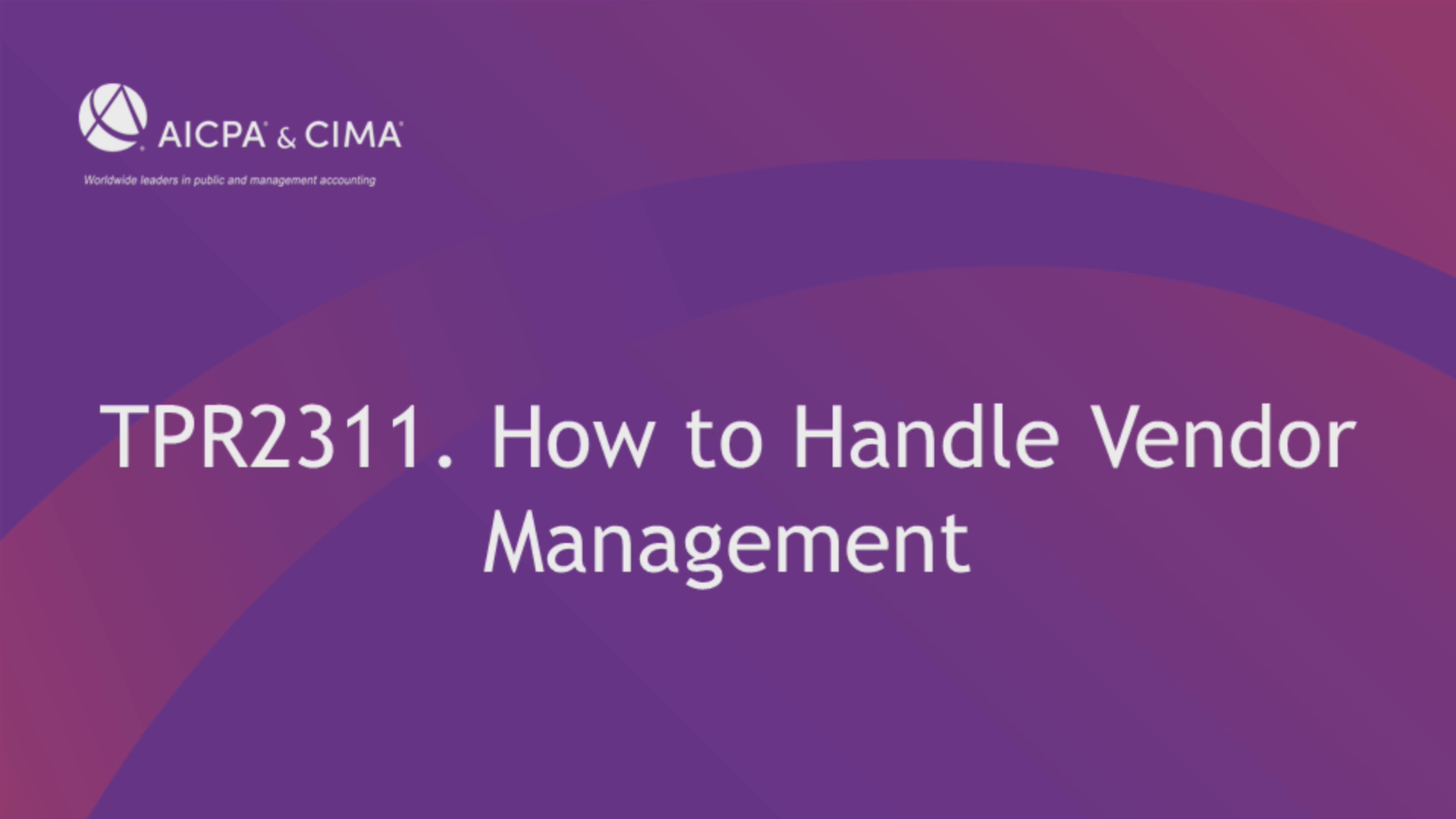 How to Handle Vendor Management icon