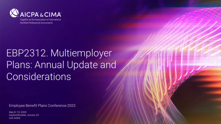 Multiemployer Plans: Annual Update and Considerations icon