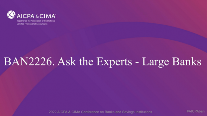 Ask the Experts - Large Banks