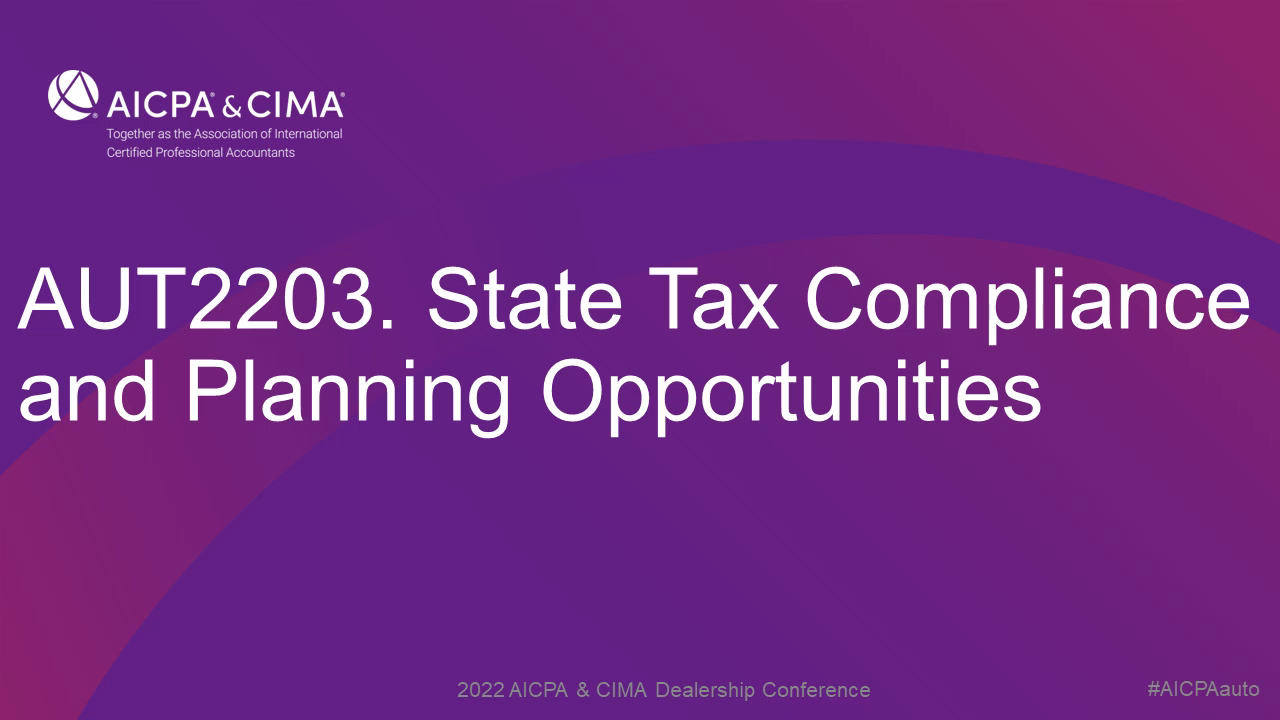 State Tax Compliance and Planning Opportunities icon