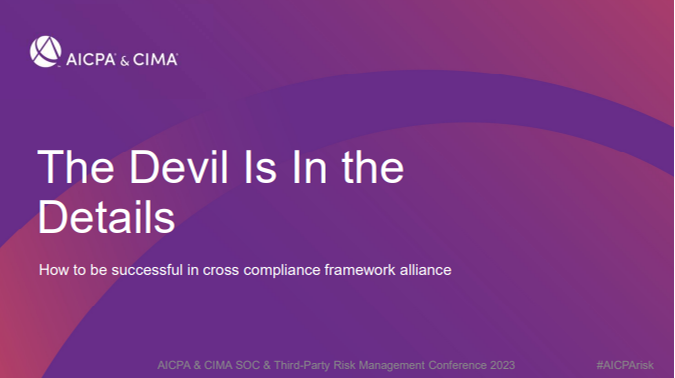 ﻿The Devil is in The Details: How To Be Successful In Cross Compliance Framework Alliance icon