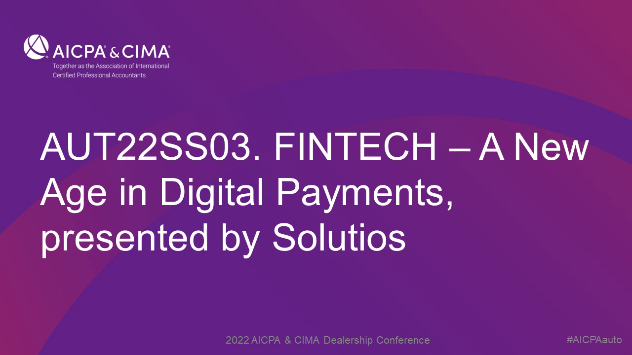 FINTECH – A New Age in Digital Payments, presented by Solutios icon