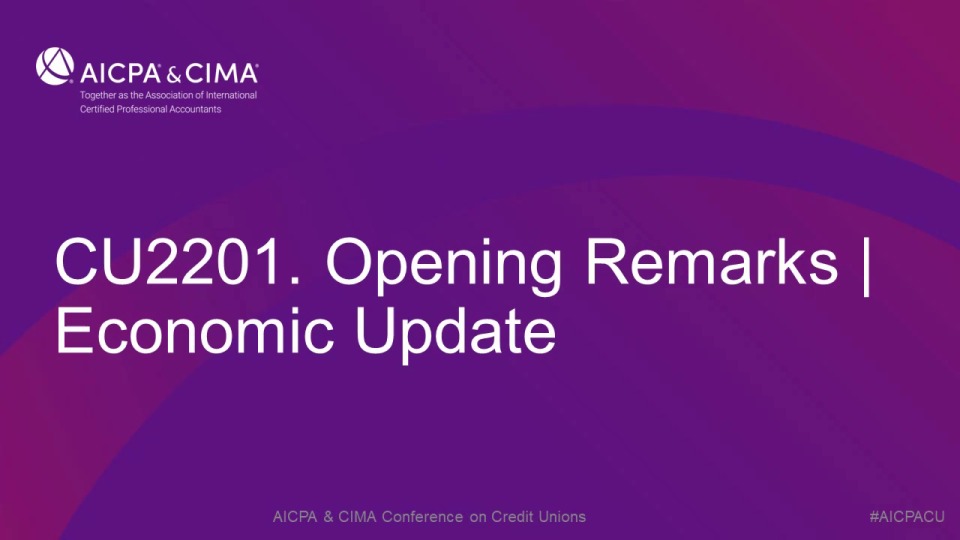 Opening Remarks | Economic Update