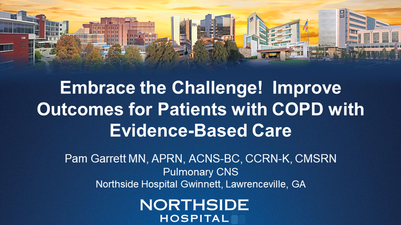 Embrace the Challenge! Improve Outcomes for Patients with COPD with Evidence-Based Care icon