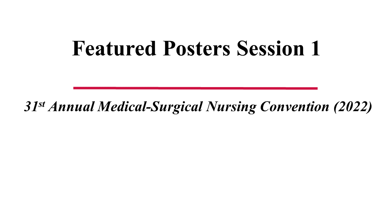 Featured Posters Session 1