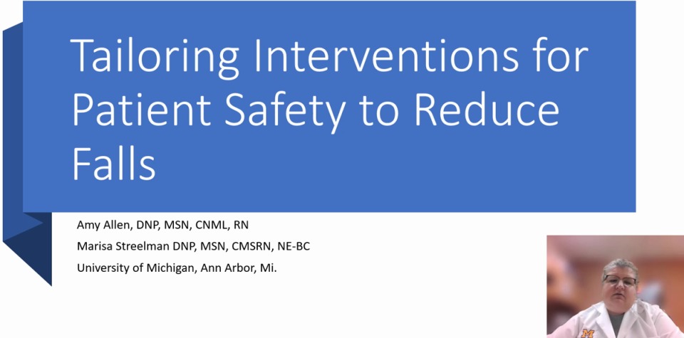 Tailoring Interventions for Patient Safety to Reduce Falls