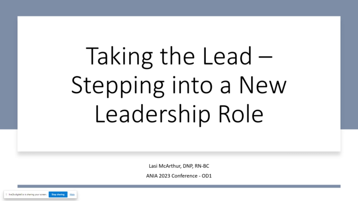 Taking the Lead: Stepping into a New Leadership Role