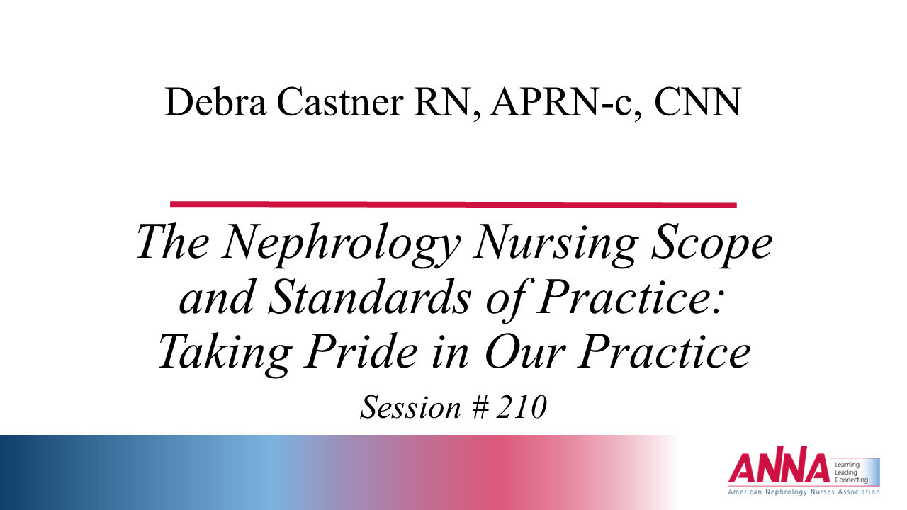 Nephrology Nursing Scope and Standards of Practice, 9th Edition