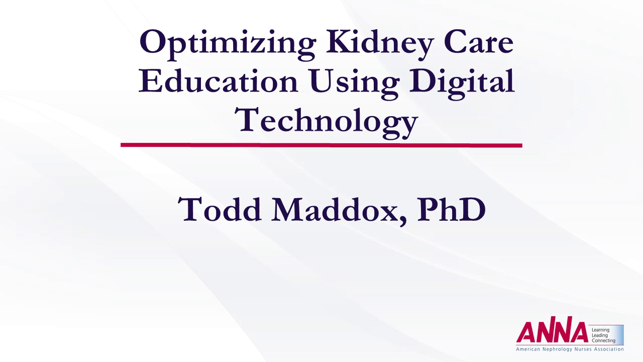 Optimizing Kidney Care Education Using Digital Technology