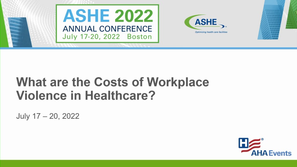 What are the Costs of Workplace Violence in Health Care? (Part 2) icon