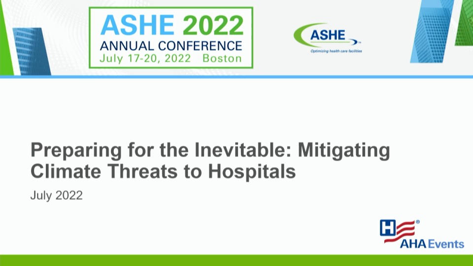 Preparing for the Inevitable: Mitigating Climate Threats to Hospitals icon
