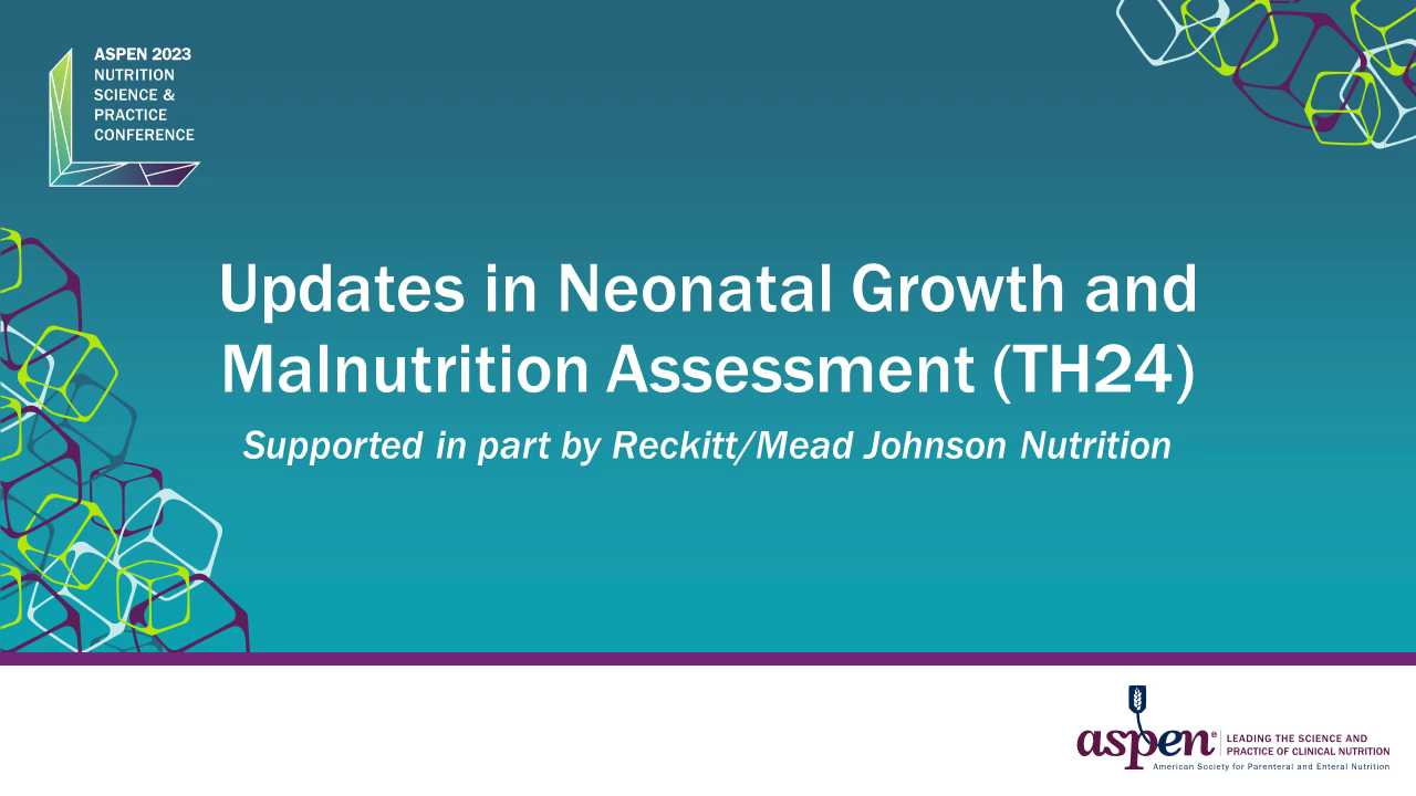 Updates in Neonatal Growth and Malnutrition Assessment (TH24) icon