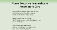 Nurse Executive Leadership in Ambulatory Care icon