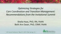 Optimizing Strategies for Care Coordination and Transition Management: Recommendations from the Invitational Summit