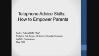 Telephone Advice Skills: How to Empower Parents