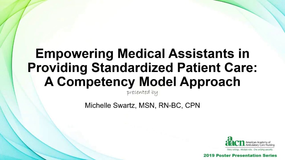 Empowering Medical Assistants in Providing Standardized Patient Care: A Competency Model Approach
