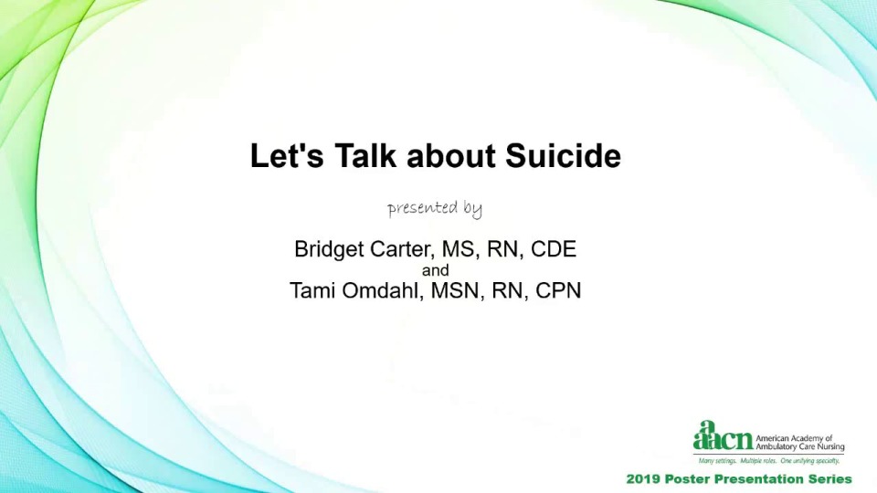 Let's Talk about Suicide 
