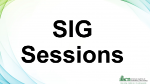 SIG Sessions