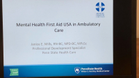 Mental Health First Aid in Ambulatory Care
